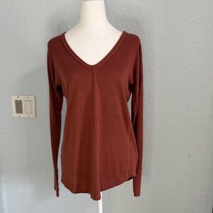 Abercrombie & Fitch Women's Long Sleeve Top - Rust